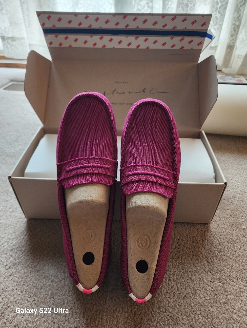 Rothy's Women's Flats Loafers in Magenta